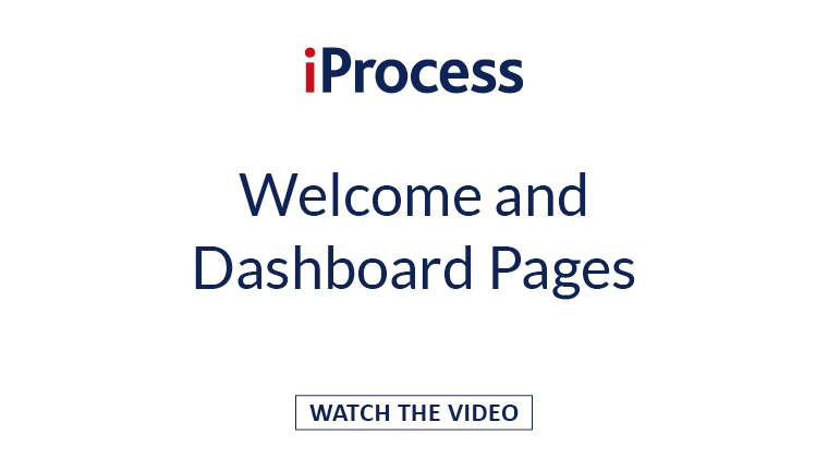 Welcome and Dashboard Pages
